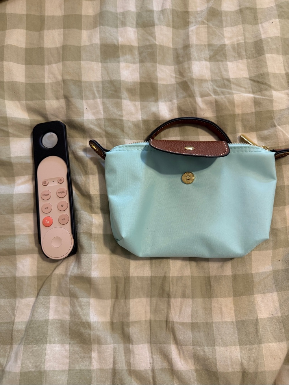 Designer inspired Small Mint Green Cosmetic Pouch